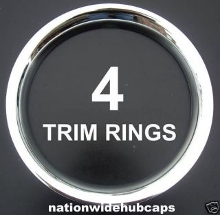   CHROME Steel Wheel Trim Rings Beauty Rims Glamour Ring Rim Edge Bands