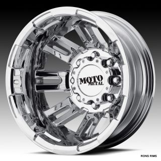 MOTO METAL CHROME 963 DUALLY 16 X 6 FORD F350 99 UP WHEELS JUST 
