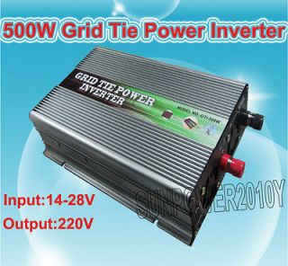 500w Grid Tie Inverter for Solar Panel 14V 28V DC(500 watt, 220V),high 