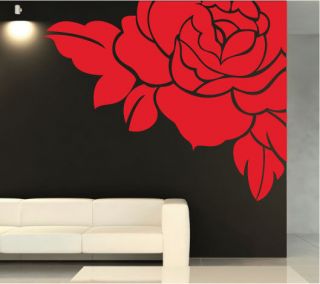 Luxury Flower Rose Vinyl Wall Stickers / Wall Decals