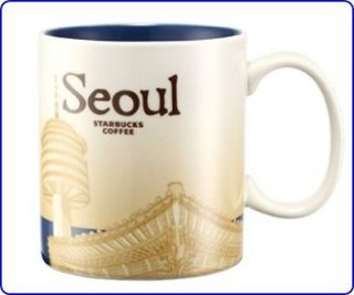 New STARBUCKS City Collector Series KOREA Seoul Tower MUG CUP 16oz 