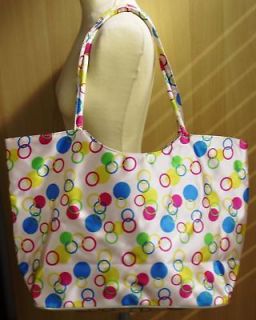 Extra Large Beach Tote Shoulder BAG blue yellow green
