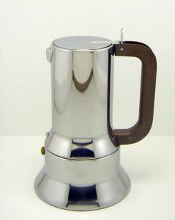   listed ALESSI Italy * Richard Sapper * 6 Cup Stovetop Espresso Maker