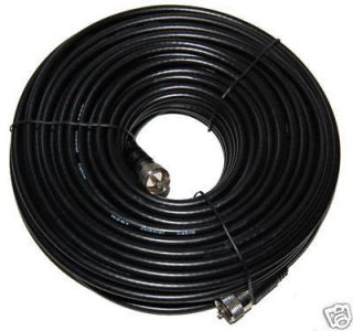 50 Ft Coax Antenna Cable RG 8X Ham Radio PL 259 ends RG8X Great 4 HAN 