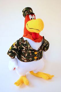   Foghorn Leghorn Rooster 14 plush stuffed animal soldier camouflage