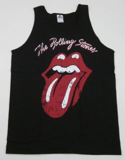 ROLLING STONES Classic Rock Tank Top Tongue Logo T shirt Adult S XL 