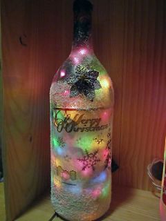   Light Up Wine Bottle for Christmas Holidays   Light up Wine Bottles