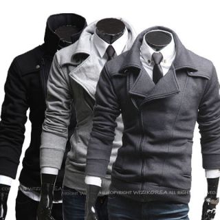 Men’s turndown Casual Slim Sweatshirts Hoodies Blazer Coat Jacket 