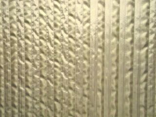 Cream / Natural Taffeta Double Cloth Vertical Stripe Curtain Fabric