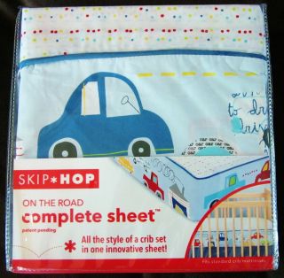 TARGET SKIP HOP On the Road COMPLETE CRIB SHEET vehicles cars 