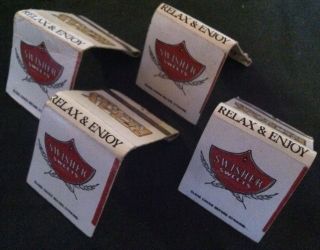 Vintage Swisher Sweets Matchbook   Relax Enjoy a Cigar   D. D. Bean 