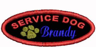 Personalized Service Dog Vest Patch Pet Support Patches Working Dog