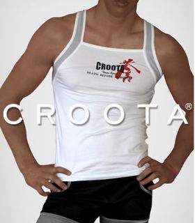 Croota Mens Tank Top (Square Cut) Undershirt, Casual Shirts  S / M 