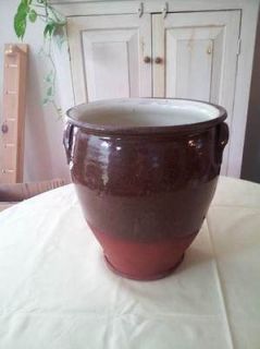   19th Century French Pottery Confit Pot Vessel Terra Cotta Red Clay