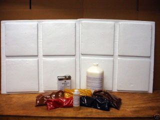 12X12 MEXICAN SALTILLO TILE MAKING KIT W/8 MOLDS & SUP.