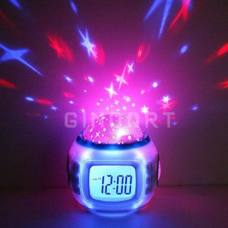   Star Sky Projection Alarm Clock Calendar Thermometer gifts for kids