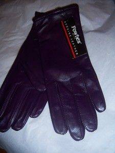 Fownes purple leather in Gloves & Mittens