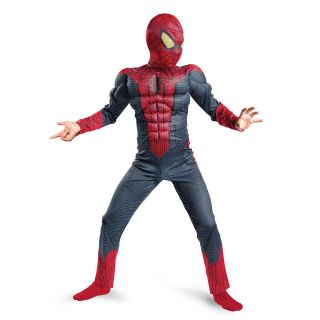 Muscle Chest The Amazing Spiderman CHILD Costume Size M Medium 7 8 NEW