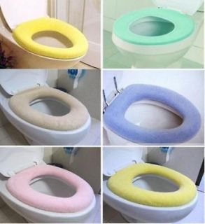 Bathroom Toilet Washable Warmer Seat Cloth Cover Pads
