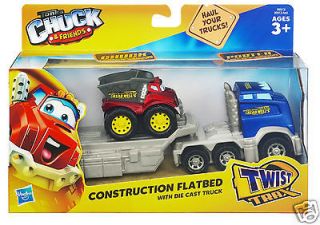 Tonka Chuck & Friends CONSTRUCTION FLATBED PORTER CHUCK DIE CAST TWIST 