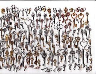 Antique Skelton keys 150 Replicas Assorted Styles Sizes  