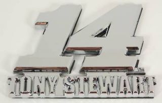 Tony Stewart #14 NEW Chrome Emblem Decal Nascar Racing Auto Car Truck