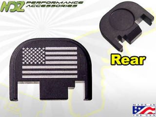 Rear Slide Cover Plate for Glock 17 19 22 23 26 27 USA Flag 1