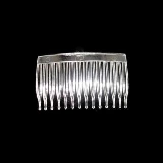  Hair Combs Crystal Clear 14 Teeth Bulk Supply Craft Accessory 3 70mm