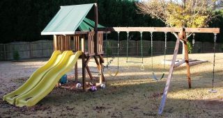 PLAY FORT SWING SET Paper Patterns BUILD WOOD PLAY GROUND IN YARD Easy 