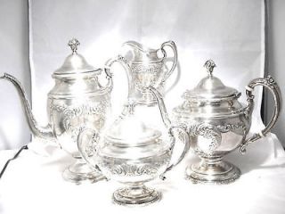 Towle Old Master 4 PC Tea Coffee Set Sterling Silver