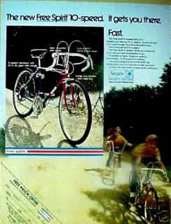   Sports Center Roebuck Free Spirt 10 Speed Boys Bicycles~Bike Toy AD