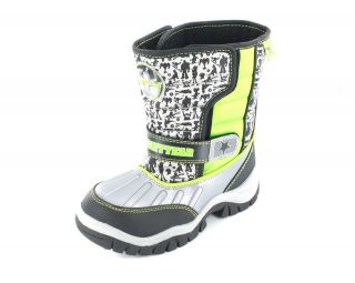 Boys Toy Story Rocket Silver/Green Snow Boots sizes 6   12