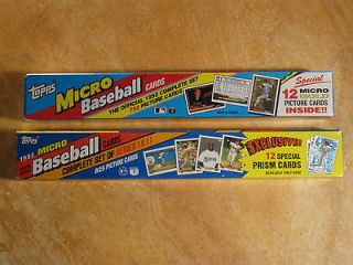   AND 1993 TOPPS MICRO BASEBALL COMPLETE FACTORY SEALED SETS JETER (RC