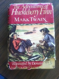 Vintage THE ADVENTURES OF HUCKLEBERRY FINN by MARK TWAIN