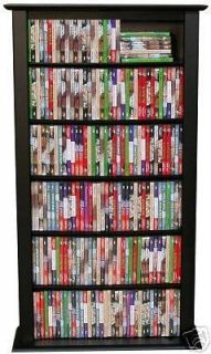 Black CD/DVD Media Storage Tower/Rack/Sta​nd/Shelf