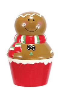 Byrd Cookie Company Holiday Cookie Friends Jar   Cupcake Gingerbread 