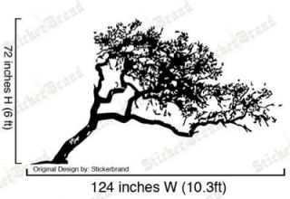 Vinyl Wall Decal Sticker Leaning Tree Cover 6ftx10ft