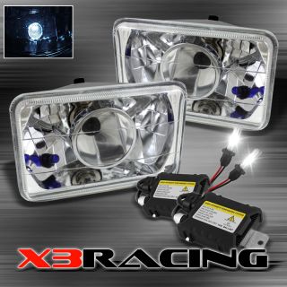   PROJECTOR CRYSTAL CHROME HEADLIGHTS PAIR (Fits: 1980 Toyota Corolla