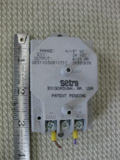 Setra Sensor 2651005WB11T1C Differential Pressure Transducer