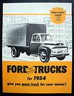 1954 Ford F750 Truck Brochure Refrigerator Milk Grain