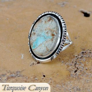 Navajo Indian Boulder Turquoise Ring Size 6 SKU#222424