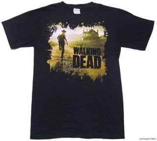 Licensed The Walking Dead Two Sheet Splatter Adult Shirt S 2XL