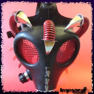 CYBER GAS MASK   GOTHIC/RAVE/ST​EAMPUNK/BRASS/​GOGGLES