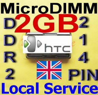 2GB RAM) MicroDIMM for HTC Shift X9500 X9501 X9000 2G 2048MB memory 