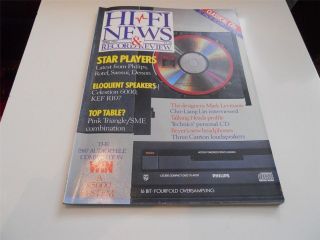 Hifi News April 1987 Pink Tri PT too,SME V,Celestion SL6000,Kef R107 