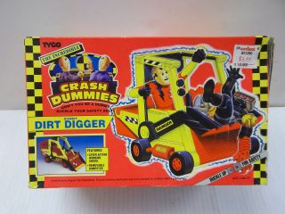 TYCO THE INCREDIBLE CRASH TEST DUMMIES DIRT DIGGER TOY VEHICLE PLAYSET 