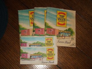 TOP VALUE STAMP SAVER BOOKS SOME NOT FULL