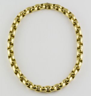 TIFFANY & CO. PALOMA PICASSO 18K Gold Hammered Link Necklace