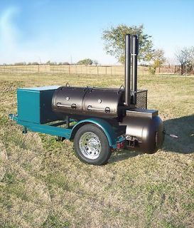 NEW Custom BBQ pit smoker Charcoal grill trailer