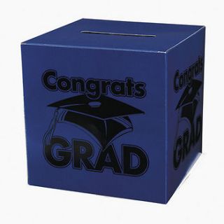 Congrats Grad” Blue Card Box / 1 PC / GRADUATION (38/1144)